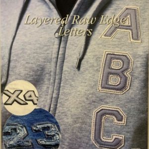 Layered Raw Edge Letters