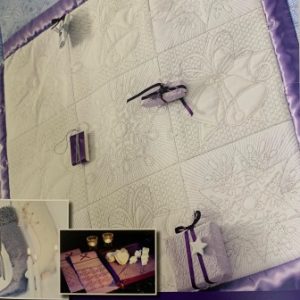 Christmas quilt with Trapunto