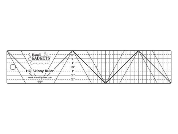 HQ Skinny Ruler 2" x 10"
